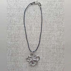 Abstract Aluminum Metal Flower Necklace